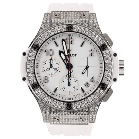 hublot bianco|Hublot 33mm chronograph.